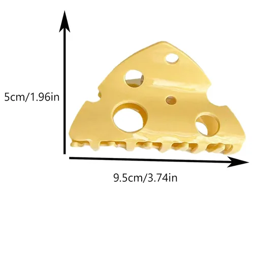 Miniatura 2 de Pinzas de garra de queso, lindas pinzas para el pelo de queso, pinzas de mandíbula para el pelo de postre, pinzas para el cabello con forma de S4