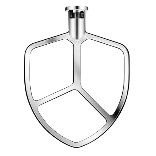 Batidor plano para mezclador KitchenAid de 5-6 cuartos de galón con soporte para tazón, accesorios de mezcla de pala de acero inoxidable para