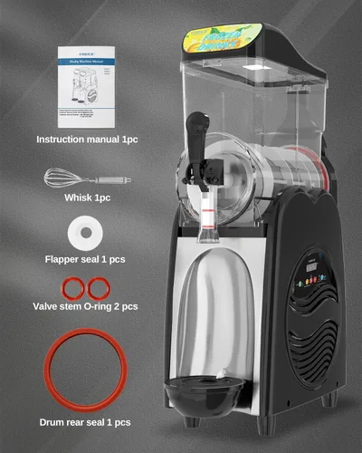 Miniatura 7 de Máquina de granizado para el hogar, 4 galones, máquina de saneamiento ETL individual para bebidas congeladas de Margaritas Slushy, máquina