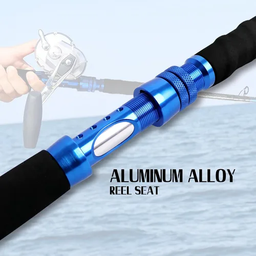 Miniatura 4 de Fiblink Plantilla de grafito de agua salada Jigging Caña de pescar de caña de pescar Deep Sea Jig Pole 5'6"/6