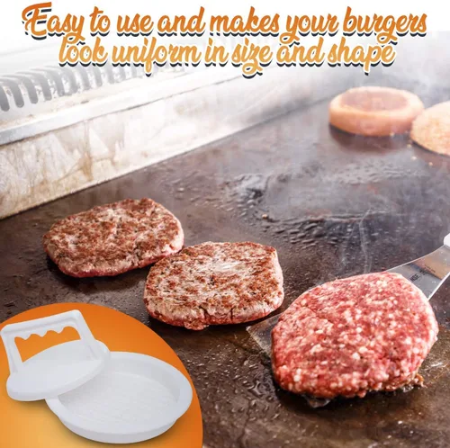 Miniatura 5 de Cooking Concepts Paquete de 2 prensas para hamburguesas - 2 juegos completos (un total de 4 piezas)