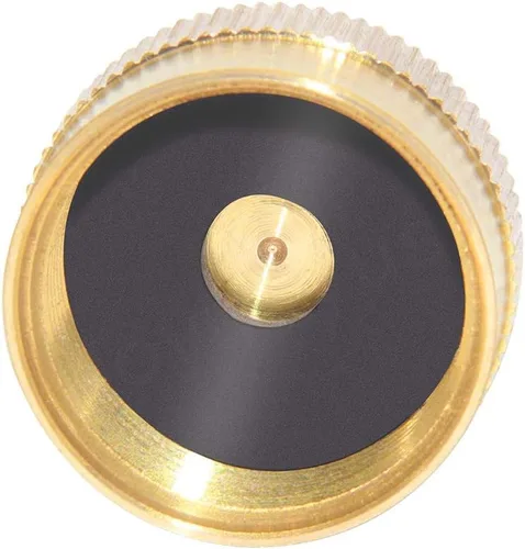 Miniatura 3 de Joywayus 2 tapas de botella de propano de latón macizo, universal, para todos los cilindros de tanque de gas de 1 libra, tapa de protección sellada