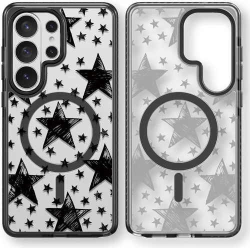 Miniatura 183 de Rosarnnah Funda compatible con Samsung Galaxy S24 Ultra, bonita estética, a la moda, divertida funda con estampado de gatito y gato, duradera a