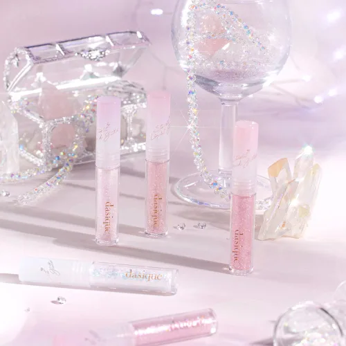 Miniatura 7 de dasique Starlit Jewel - Brillo líquido c #01 Frozen Gold Sombra de purpurina parpadeante Maquillaje coreano Maquillaje de ojos brillante