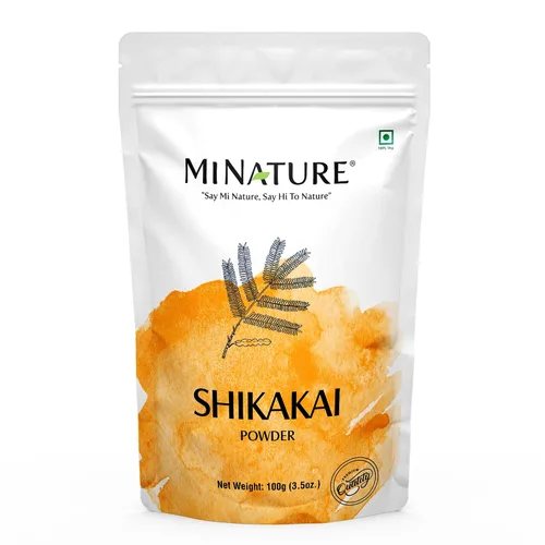Shikakai (Acacia Concinna) Polvo de mi nature | Excelente acondicionador y limpiador para el cabello | Cabello encrespado | Paquete de cabello para