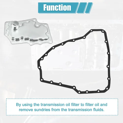 Miniatura 7 de uxcell 1 juego de repuesto de filtro de transmisión automática para NISSAN ALTIMA 2007-2008 No.F09-G28-403/31728-1XD03 Metal