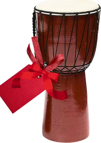 Miniatura 10 de Tambores Djembe Drum Djembe es un tambor de copa cubierto de piel de cabra con cuerda, tocado por manos estilo África occidental (4x8) Diseñado