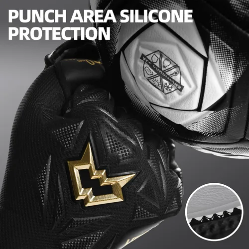 Miniatura 4 de Guantes de portero profesionales WVVOU para adultos y jóvenes, guantes de portero de fútbol transpirables, guantes de portero de fútbol de alto