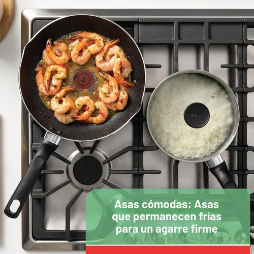 Miniatura 3 de T-fal Platinum - Cazuela antiadherente de 3 cuartos de galón apta para inducción, horno, parrilla y lavaplatos, color gris