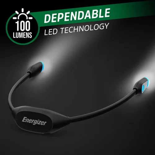 Miniatura 6 de Energizer Luz de cuello recargable, luz LED portátil para lectura y usos manos libres, luz de cuello con brillo ajustable, 100 lúmenes, tiempo