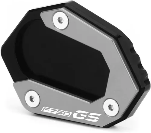Miniatura 7 de Soporte lateral para motocicleta Soporte Soporte Soporte Pad Compatible con BMW F750GS 2018-2023 Soporte de placa de pie Ampliadora F750 GS F Negro