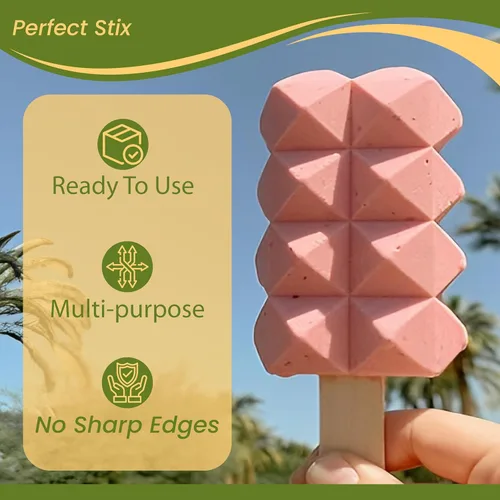 Miniatura 4 de Perfect Stix Palitos de Manualidades Jumbo, 6 x 3/4, Madera de Álamo Natural, 500 Ct. Multiusos para Artes, Paletas, Depilación con Cera