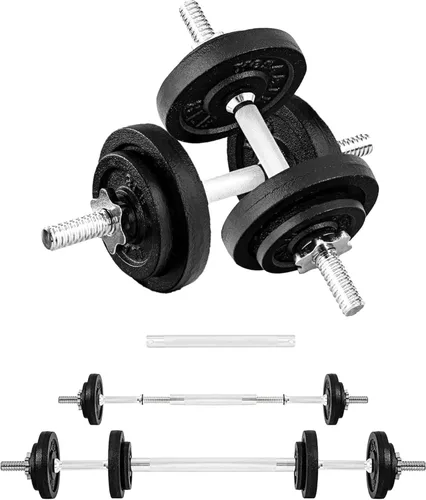 Miniatura 9 de Yes4All Old School Adjustable Dumbbell Set with Weight Plates, Star Lock Collars/Connector, 40lbs to 200lbs Adjustable Weight Plates Set