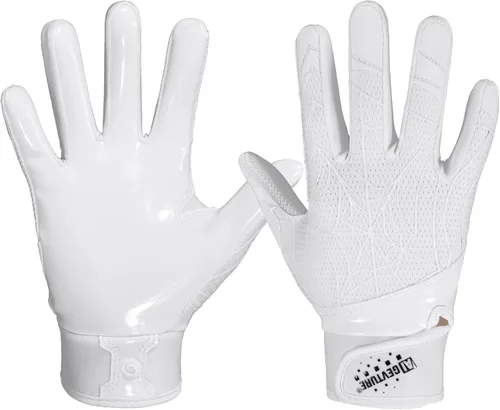 Miniatura 19 de AIGEVTURE Guantes de fútbol para jóvenes, guantes receptores para niños, guantes de fútbol adhesivos para niños y niñas