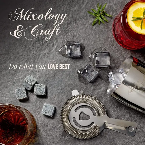Miniatura 8 de Mixology & Craft Piedras de whisky – Juego de 6 rocas de whisky escalofriantes de granito en forma de cubo, regalos de whisky para hombres