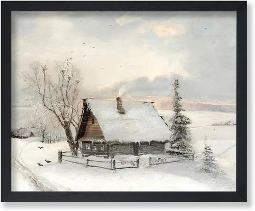 Miniatura 61 de Poster Master Póster vintage The Beginning Of Spring – Impresión retro de invierno – Arte de nieve – Arte de paisaje – Regalo para hombres y mujeres