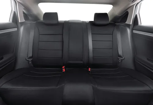 Miniatura 16 de EKR - Fundas de asiento de automóvil a la medida para Honda Civic Sedan, Sport, LX - Cuero sintético (negro)