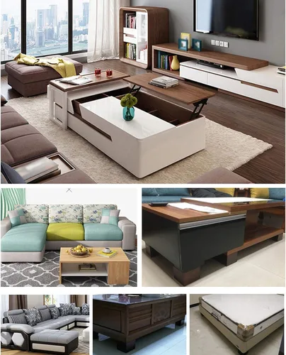 Miniatura 7 de Muebles de madera maciza de roble con patas elevadas, mesa de sofá y patas de silla, patas de gabinete, patas de bloque de madera, 3
