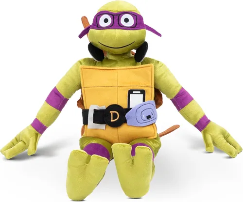 Jay Franco Nickelodeon Teenage Mutant Ninja Turtles Donatello - Almohada de peluche súper suave - Microfibra de poliéster, 26 pulgadas Púrpura -