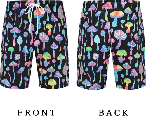 Miniatura 5 de PATSINFOS ropa de festival para hombre, trajes de festival para hombres, trajes rave para hombres, camisa hawaiana de hongos para hombres, 01
