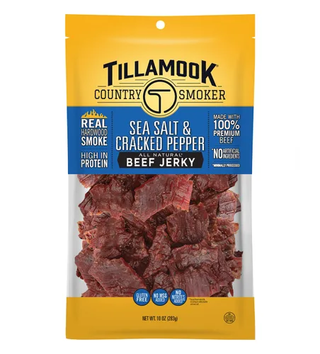 Miniatura 13 de Tillamook Country Smoker Carne Seca de Res Ahumada con Madera Dura Real, Glaseada con Miel, 10 Onzas