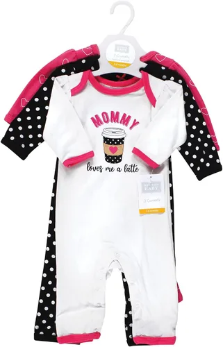 Miniatura 2 de Hudson Baby - Mamelucos de algodón para niñas bebés