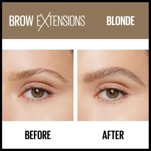 Miniatura 3 de Maybelline Brow Extensions - Crayón de pomada con fibras, maquillaje en lápiz para cejas, maquillaje de ojos, acabado mate suave, para cejas más