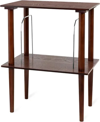Miniatura 6 de Victrola Soporte de madera para discos – Pieza complementaria para el centro de música Victrola, con capacidad para más de 50 discos de vinilo