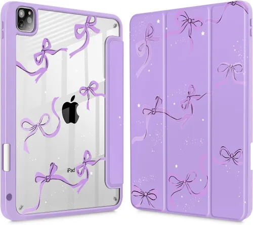 Miniatura 28 de May Chen Funda para iPad Pro de 11 pulgadas M2 de 4ª generación 2022, iPad Pro 11 de 3ª/2ª/1ª generación, Funda con cubierta trasera transparente a