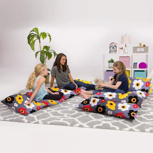 Miniatura 6 de Funda de almohada para el suelo para niños - Fundas premium para almohadas y cojines Piel de conejo sintética marrón