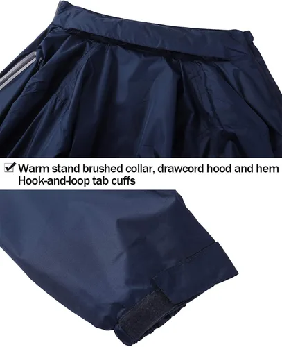 Miniatura 4 de SWISSWELL Traje de lluvia para hombre, impermeable, ligero, con capucha, para golf, senderismo, viajes, correr