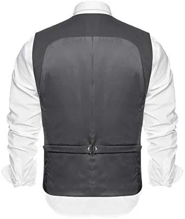 Miniatura 3 de Coofandy Chaleco de traje ajustado sin mangas para hombre, con doble botonadura