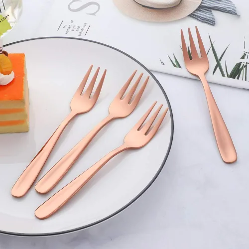 Miniatura 27 de Baikai - Juego de 12 tenedores para aperitivos, de acero inoxidable 18/10, con acabado de acero inoxidable, para cóctel, mini ensalada y fruta, 5.5