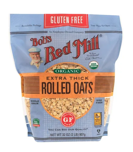 Miniatura 6 de Bob's Red Mill Avena enrollada gruesa orgánica sin gluten, 32 onzas (paquete de 2)