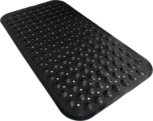 Miniatura 22 de Almohadilla de ducha antideslizante para bañera, 21 x 21 pulgadas, suave, de gran tamaño, lavable a máquina, con orificios de drenaje, ventosa