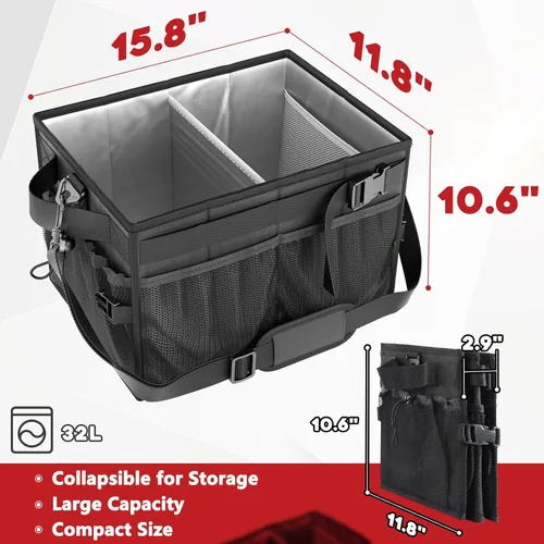 Miniatura 6 de FANGSUN Organizador para Parrilla, Organizador de Barbacoa con Soporte de Toalla de Papel, Organizador de Parrilla para Picnic para Camping al Aire