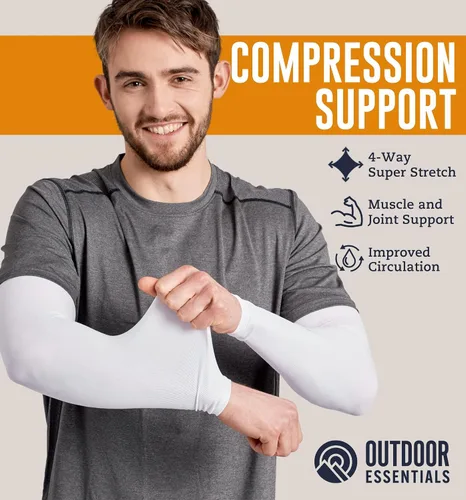Miniatura 3 de Mangas de compresión de enfriamiento para hombres y mujeres, con protección solar UV UPF 50, paquete múltiple, mangas protectoras de brazos