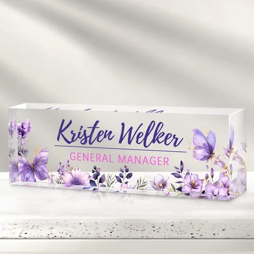 Miniatura 48 de Placa de Nombre Personalizada para Escritorio, Placas de Nombre Personalizadas para Escritorios, Placa de Nombre Personalizada de Acrílico