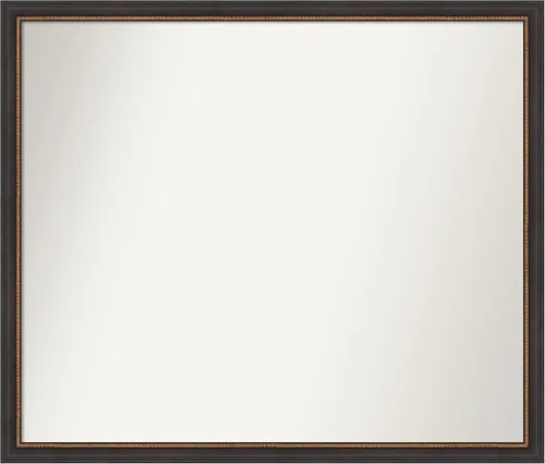 Miniatura 279 de Amanti Art Espejo de baño negro para sobre el fregadero, 23 x 23 pulgadas, espejo cuadrado negro Ashton, marco de madera tradicional mediano, se