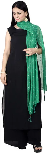 Miniatura 11 de Chandrakala Chal Dupatta de gasa para mujer, chal envolvente Chunni, beige (D191-P)