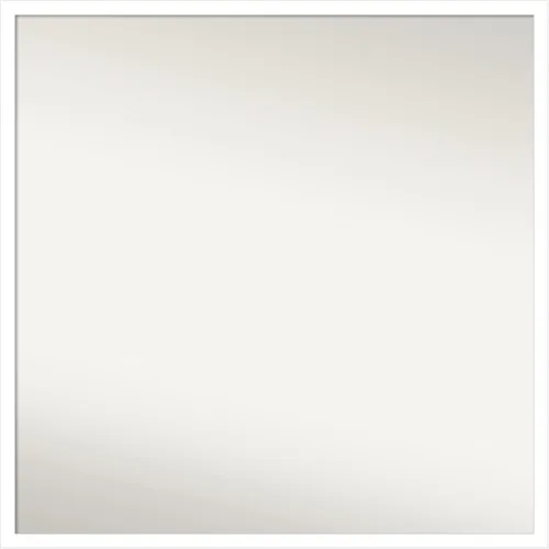 Miniatura 585 de Amanti Art Espejo de baño blanco para sobre el fregadero, 32 x 45 pulgadas, espejo de tocador rectangular blanco esbelto, marco de madera moderno