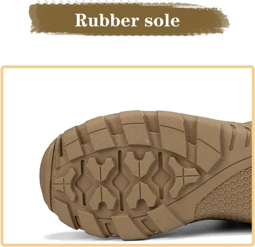 Miniatura 6 de Kervaky Botas tácticas militares para hombre, botas de trabajo, botas de desierto, botas duraderas, botas de senderismo, botas de combate, botas