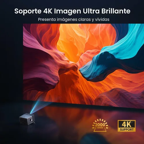 Miniatura 4 de Proyector para exteriores de Google TV con licencia oficial de 2000 ANSI 4K Full HD, proyector inteligente con WiFi y Bluetooth