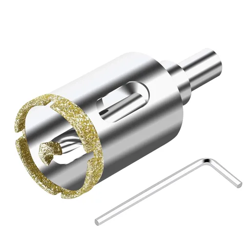 Miniatura 13 de ASNOMY Sierra perforadora de diamante de 2 pulgadas (1.969 in) con broca piloto, sierra de agujero recubierta de punta de diamante de 2 pulgadas