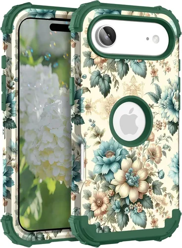 Miniatura 163 de Hocase Funda para iPhone SE 2022/2020, resistente a prueba de golpes, de plástico duro+goma de silicona, funda protectora híbrida para iPhone SE