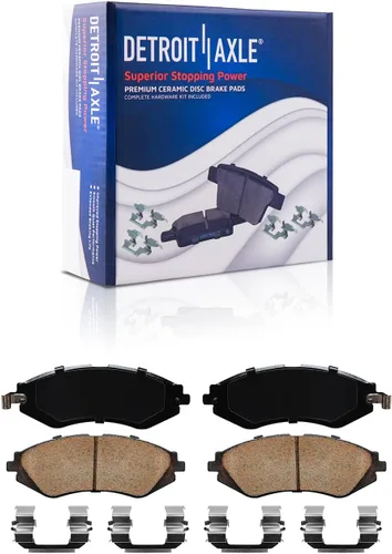 Miniatura 16 de Detroit Axle - Pastillas de freno traseras para Honda Odyssey 2011-2017 Pilot 2007-2013 MDX 2010-2013 ZDX 2010-2013 Pastillas de freno de cerámica