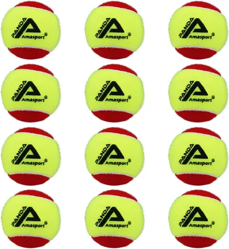 AMA SPORT Pelotas de tenis para niños 25%-50%-75% de baja compresión para niños, pelotas de tenis para principiantes, entrenamiento juvenil, pelota