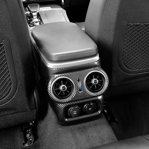 Miniatura 7 de YOUTOOCAR Cubierta de ventilación trasera de CA con patrón de fibra de carbono compatible con accesorios Kia Stinger 2018-2023