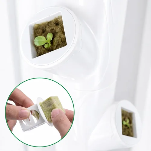 Miniatura 5 de EBaokuup 12 cubos de cultivo para sistema hidropónico, cubos de cultivo hidropónicos compatibles con yCube, cubo de cultivo reutilizable