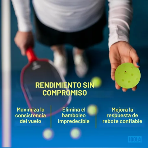 Miniatura 5 de JOOLA HC-40 - Pelotas de pickleball para canchas duras con tubo de almacenamiento, pelotas aprobadas por USAP para jugar en torneos, bolas